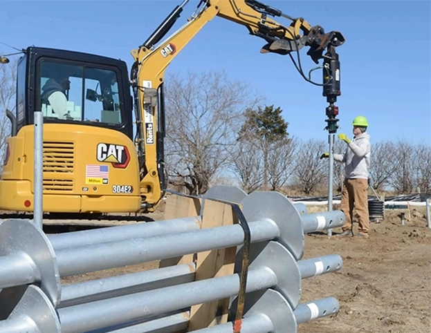 helical pile foundations in georgina